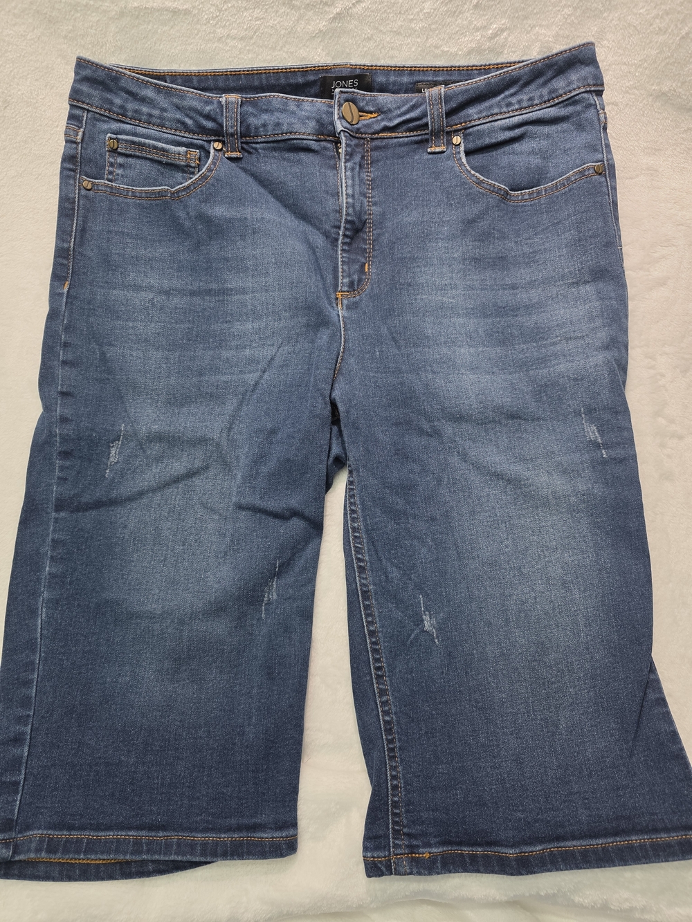Jones New York Dark Blue Denim Bermuda Shorts